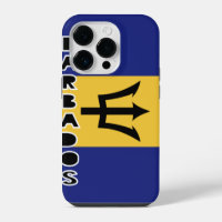 Barbados Flag iPhone 14 Pro Case