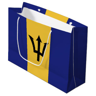 Barbados flag large gift bag