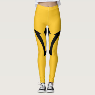 Barbados flag leggings