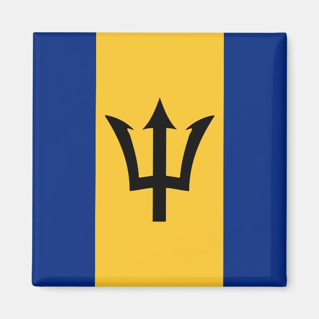 Barbados Flag Magnet (Front)