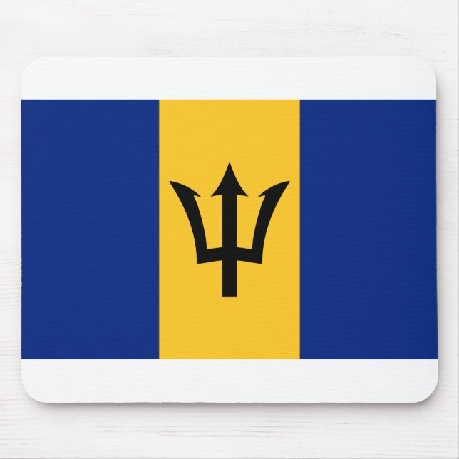 Barbados Flag Mouse Pad (Front)