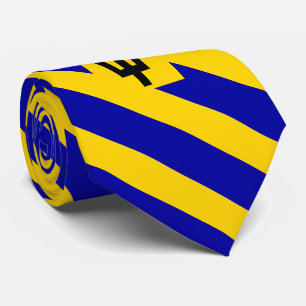 Barbados Flag Neck Tie