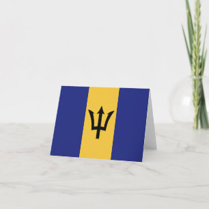 Barbados flag note card