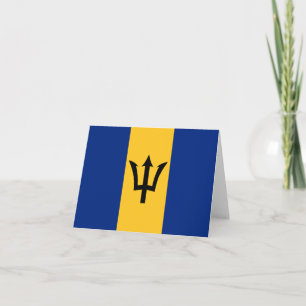 Barbados Flag Notecard