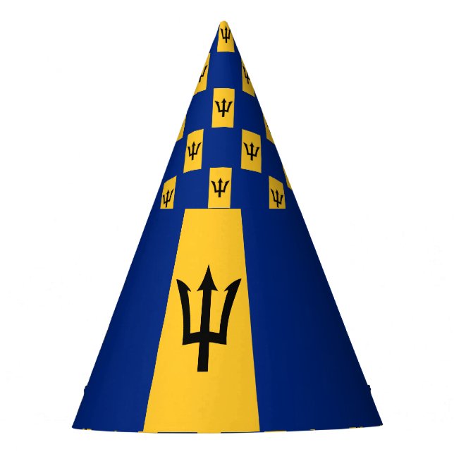 Barbados Flag Party Hat (Front)