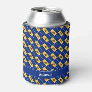 BARBADOS Flag Personalised Can Cooler