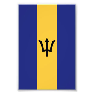 Barbados flag photo print