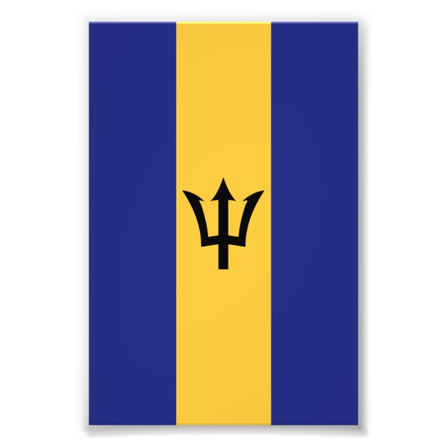 Barbados flag photo print (Front)