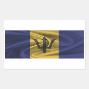 Barbados Flag Rectangular Sticker