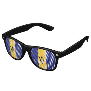 Barbados flag retro sunglasses