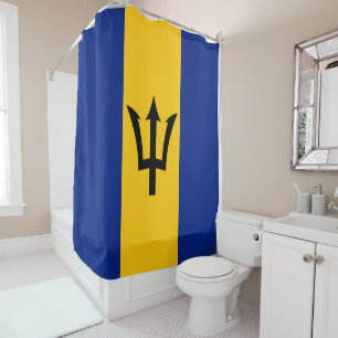 Barbados Flag Shower Curtain