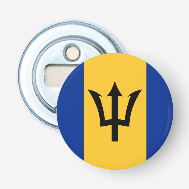 Barbados Flag Souvenir Bottle Opener (Front)