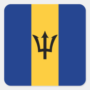 Barbados Flag Sticker