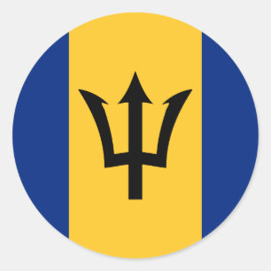 Barbados Flag Sticker