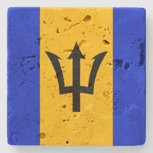 Barbados Flag Stone Coaster