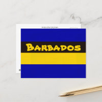 Barbados Flag Stripe Colours