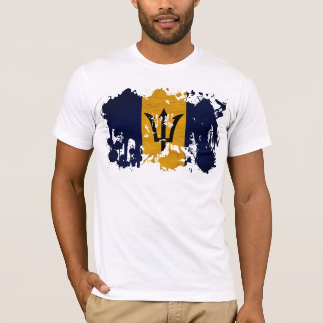 Barbados Flag T-Shirt (Front)