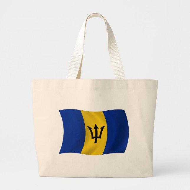 Barbados Flag Tote Bag (Front)