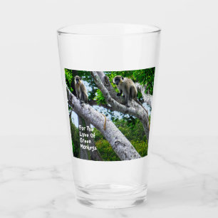 Barbados Green Monkeys Glass