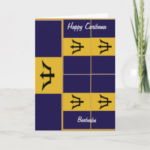 Barbados happy caribana greetings cards