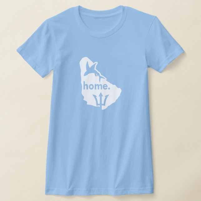 Barbados Is Home T-Shirt (Laydown)