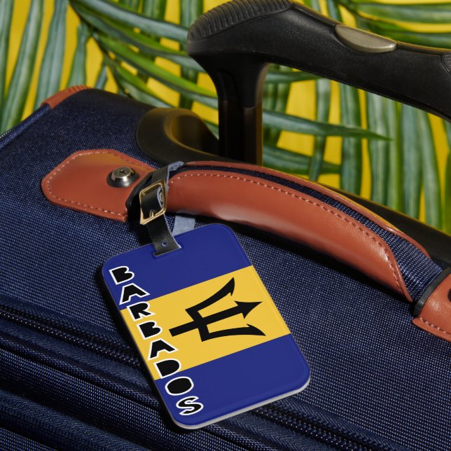 Barbados Luggage Tag (Front Insitu 1)