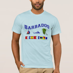 Barbados - (Maritime Flag Spelling) T-Shirt