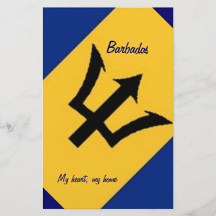 barbados my heart my home stationery