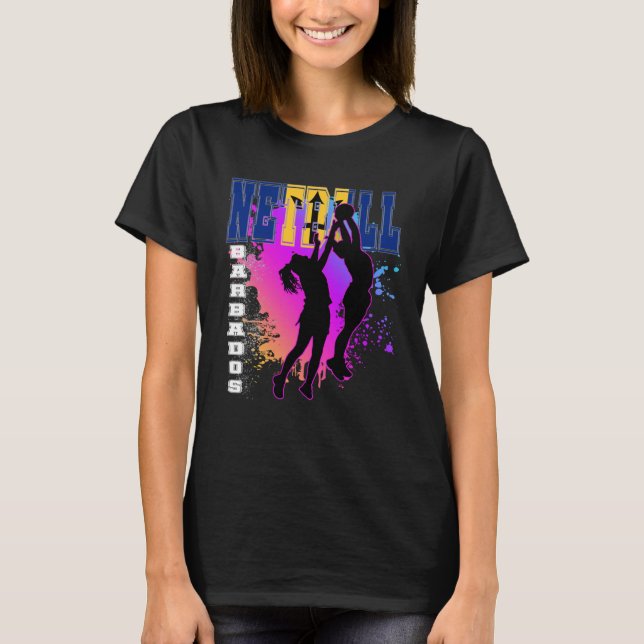 Barbados  Netball T-Shirt (Front)