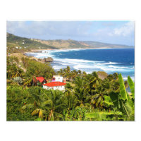 Barbados, ocean, beach, mountains, surf, tropical