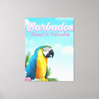Barbados Parrot travel poster