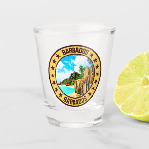 Barbados shot glass
