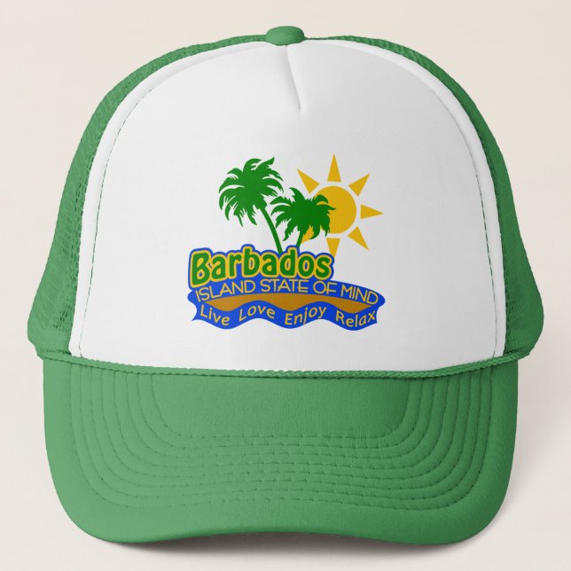 Barbados State of Mind hat - choose colour (Front)