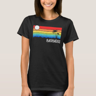 Barbados Sunset Design Vacation Caribbean Island B T-Shirt