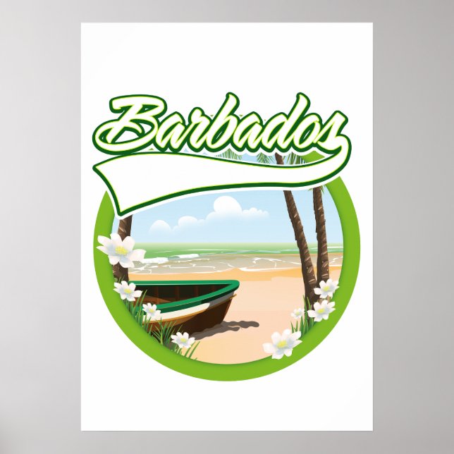 Barbados Travel logo Poster (Front)