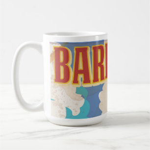 Barbados travel poster coffee mug