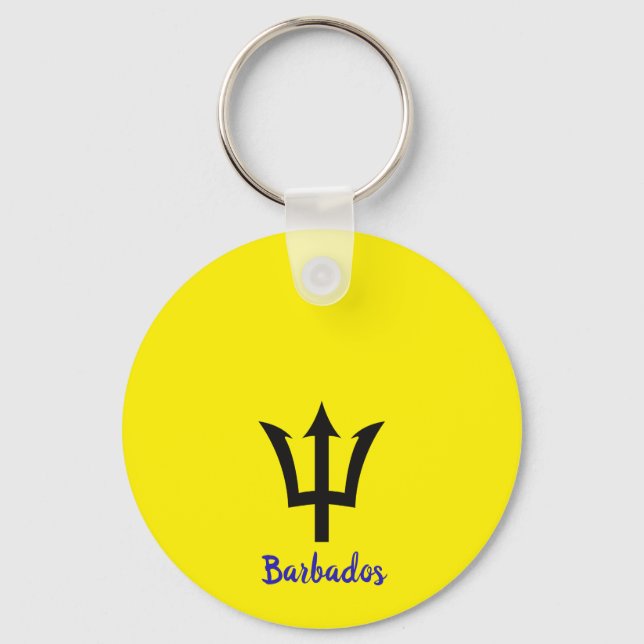 Barbados Trident  Keychain (Front)