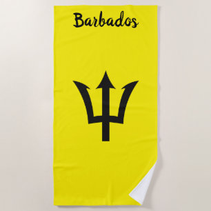 Barbados Trident Yellow Beach Towel