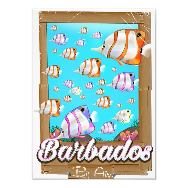 Barbados Tropical Fish travel poster (Front)