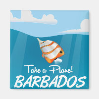 Barbados vintage travel poster
