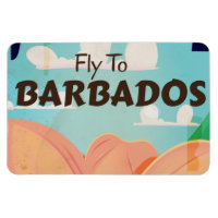 Barbados vintage travel poster