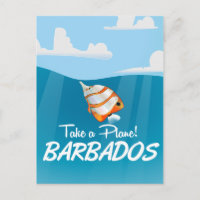 Barbados vintage travel poster