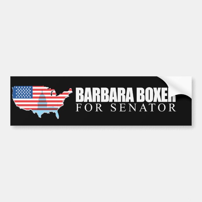 Barbara Boxer for Senator 2010 Bumper Sticker (Front)