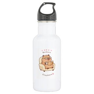 Barbara Capybara Reading Book Cute Cosy Mug 532 Ml Water Bottle