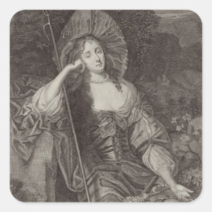 Barbara Duchess of Cleaveland (1641-1709) as a She Square Sticker