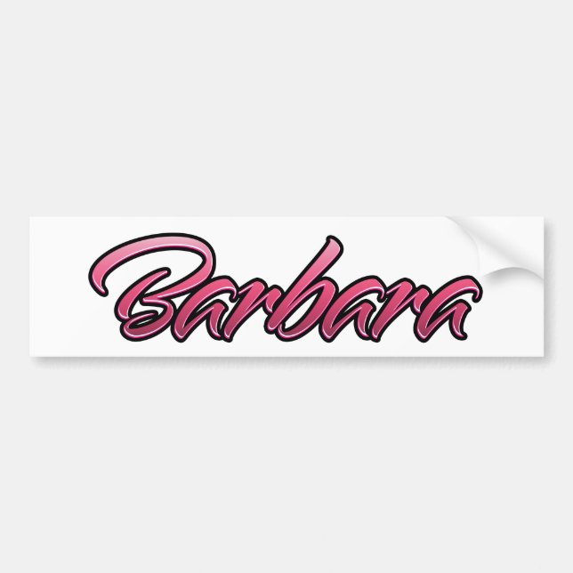 Barbara faded pink Aufkleber Sticker (Front)