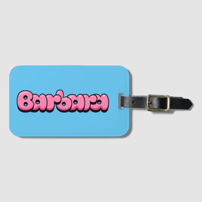 Barbara Luggage Tag (Front Horizontal)