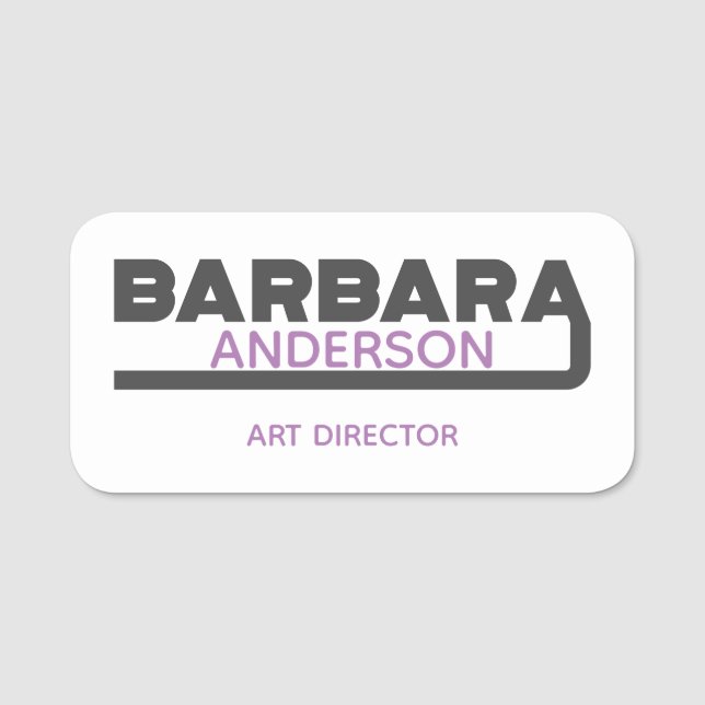 Barbara Name Tag (Front)