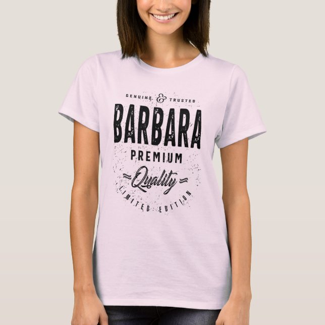 Barbara Personalised Name Birthday Gift T-Shirt (Front)