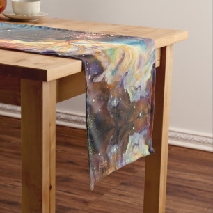 Barbara Sheehan Galaxy Nebula Artist, Space Long Table Runner